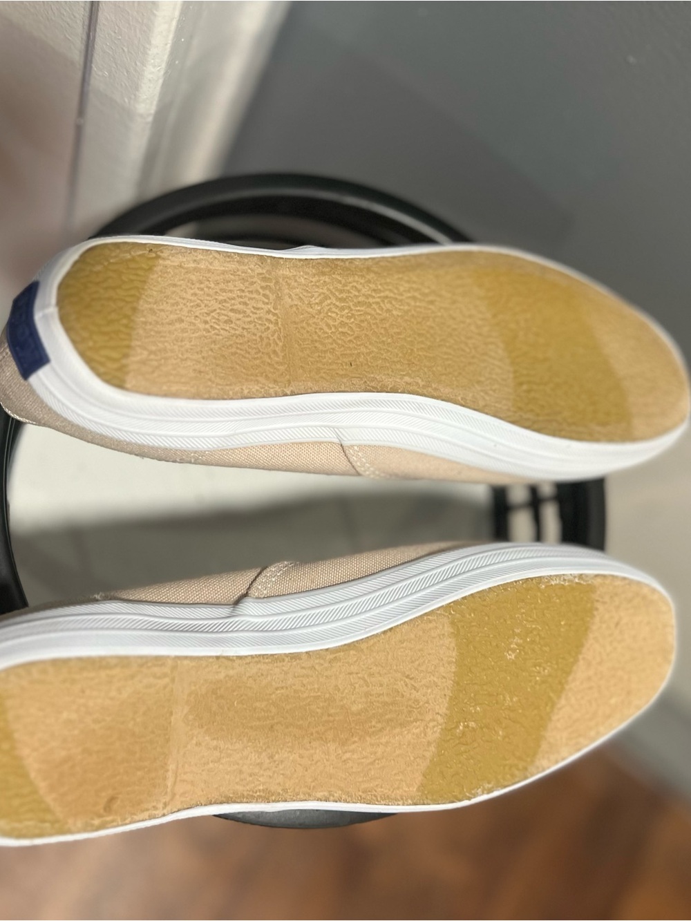 Keds Canvas Sneakers in Beige with White Accents size 9 women NEW - Picture 10 of 12
